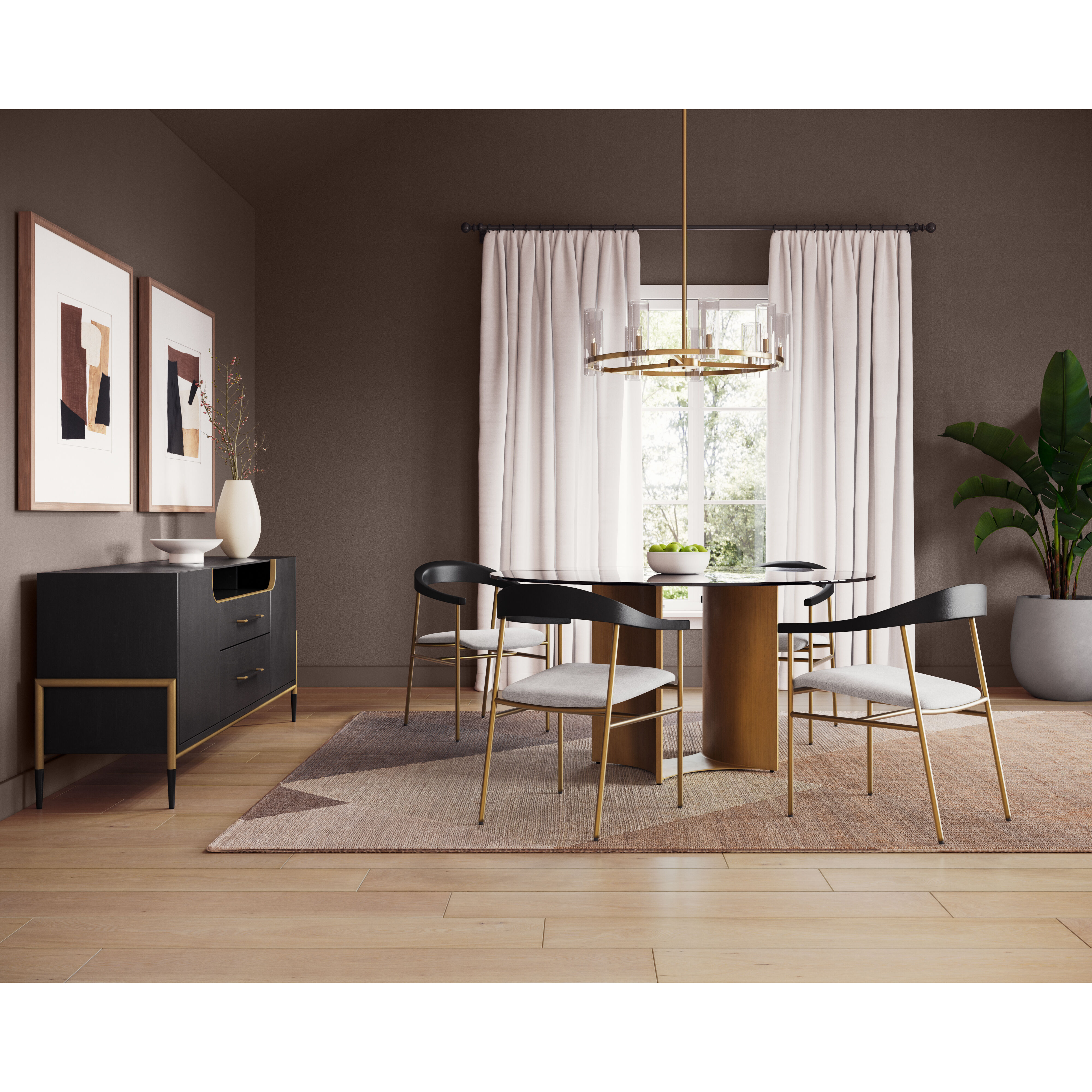 Family Dynamics II Dark Frame Luxe Art